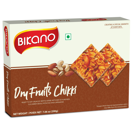 Bikano Dry Fruits Chikki 200g Bikano Dry Fruits Chikki 200g
