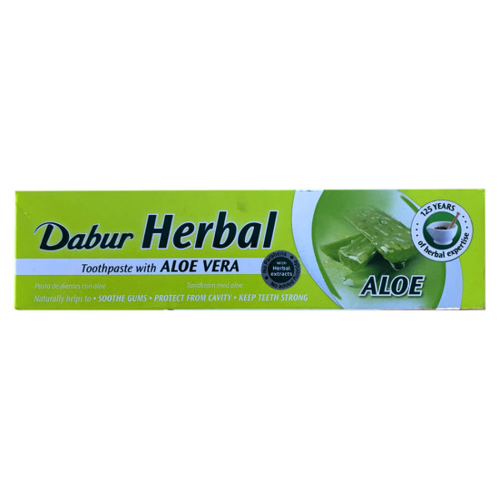 Dabur bylinná zubní pasta s Aloe Vera (100ML) Dabur bylinná zubní pasta s Aloe Vera (100ML)