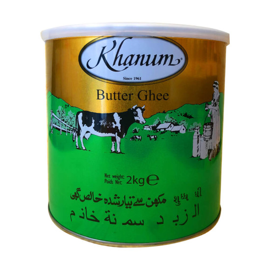 Ghí Pravé Přepuštěné Máslo Ghí (Khanum Butter Ghee) 2KG Ghí Pravé Přepuštěné Máslo Ghí (Khanum Butter Ghee) 2KG