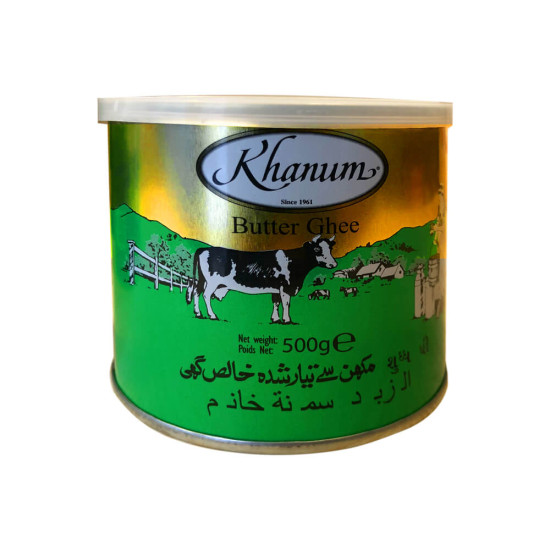 Ghí Pravé Přepuštěné Máslo Ghí (Khanum Butter Ghee) 500G Ghí Pravé Přepuštěné Máslo Ghí (Khanum Butter Ghee) 500G