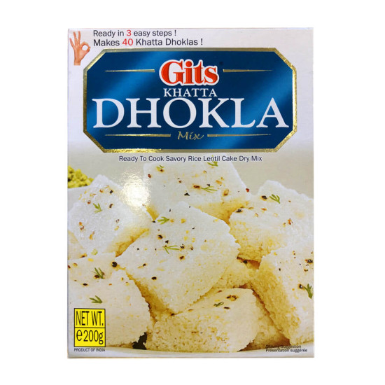 Gits Khatta Dhokla Mix (Hotová Jídla Sladkosti) 200G Gits Khatta Dhokla Mix (Hotová Jídla Sladkosti) 200G