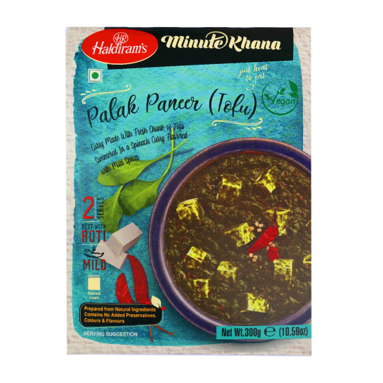 Haldirams Palak Paneer (Tofu) 300G Haldirams Palak Paneer (Tofu) 300G