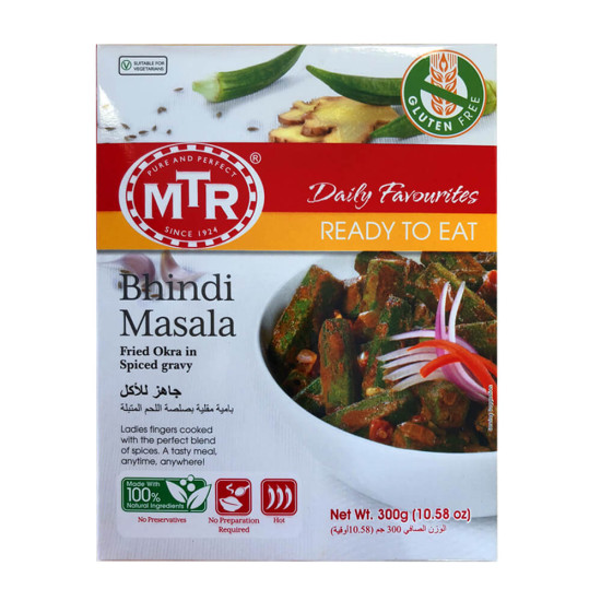 MTR Okra S Kořeněná omáčka Hotové jídlo 300G MTR Okra S Kořeněná omáčka Hotové jídlo 300G