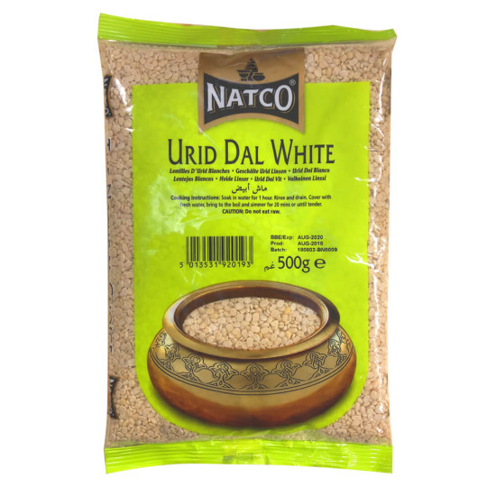 Natco Bílý Urid Fazole (Maash Dal) (500g) Natco Bílý Urid Fazole (Maash Dal) (500g)