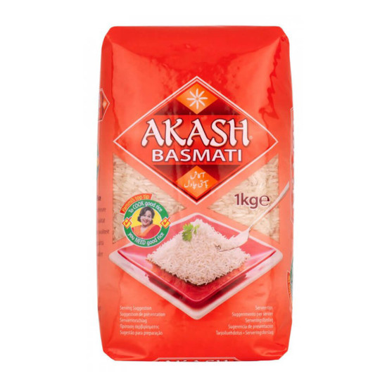 Akash Basmati Rýžě 1Kg Akash Basmati Rýžě 1Kg