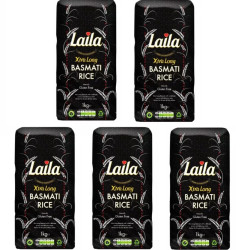 Laila Xtra dlouhozrnná basmati rýže 5x1kg