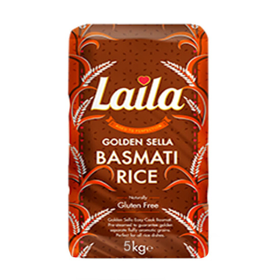 Laila Zlatá Sella Basmati Rýže 5KG Laila Zlatá Sella Basmati Rýže 5KG
