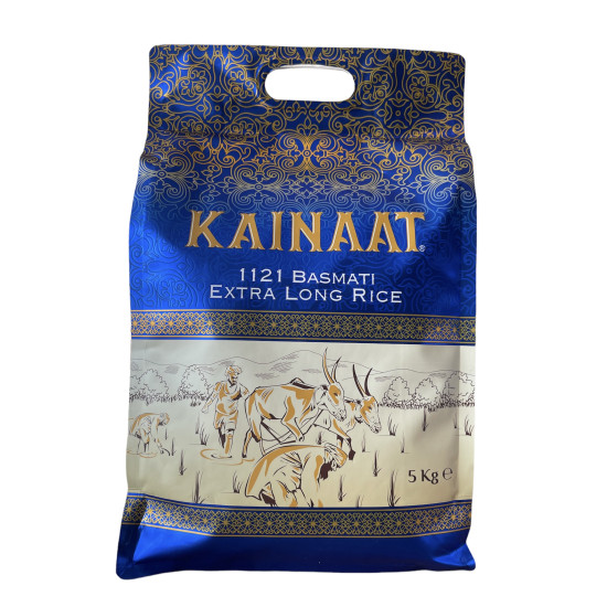 Kainaat Extra dlouhá rýže Basmati 5KG Kainaat Extra dlouhá rýže Basmati 5KG