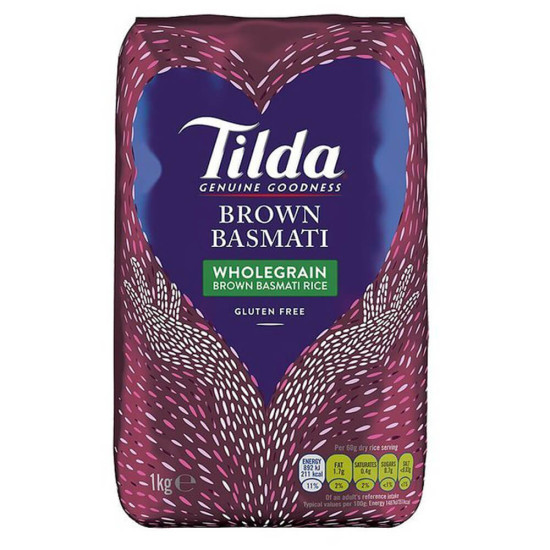 Tilda Celozrnná Basmati Rýže (Wholegrain Brown Rice) 1Kg Tilda Celozrnná Basmati Rýže (Wholegrain Brown Rice) 1Kg