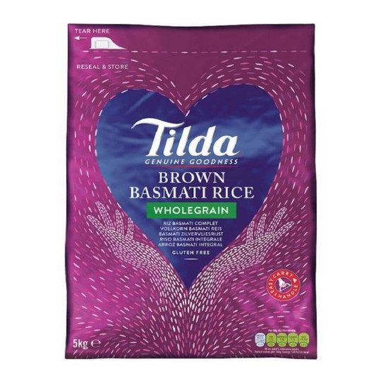 Tilda Celozrnná Basmati Rýže (Wholegrain Brown Rice) 5KG Tilda Celozrnná Basmati Rýže (Wholegrain Brown Rice) 5KG