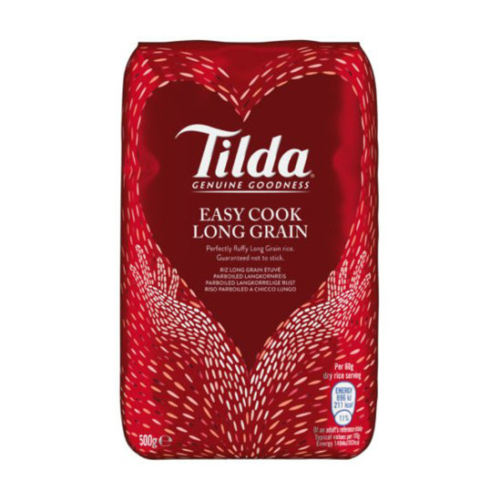 Tilda Předvařená Dlouhozrnná Rýže (Easy Cook Long Grain Rice) 500g Tilda Předvařená Dlouhozrnná Rýže (Easy Cook Long Grain Rice) 500g