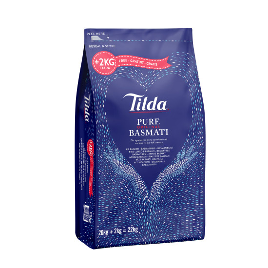 Tilda Basmati Rýže (20 kg) + 2 kg navíc Tilda Basmati Rýže (20 kg) + 2 kg navíc