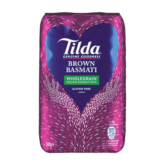 Tilda Celozrnná Basmati Rýže (Wholegrain Brown Rice) 500g Tilda Celozrnná Basmati Rýže (Wholegrain Brown Rice) 500g