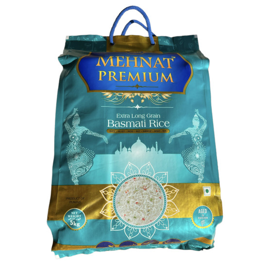 MEHNAT PREMIUM EXTRA DLOUHÁ RÝŽE BASMATI 5KG MEHNAT PREMIUM EXTRA DLOUHÁ RÝŽE BASMATI 5KG