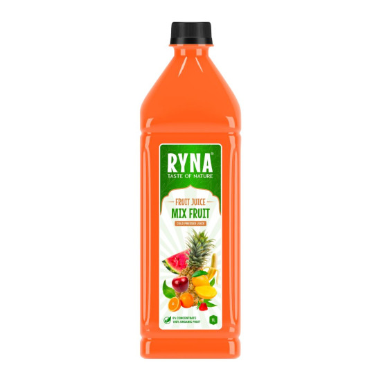 Ryna – chuť přírody  Ovocný džus – ovocný mix 1LITR (ZBOZI S PROSLOU TRVANLIVOSTI (07-10-2024)