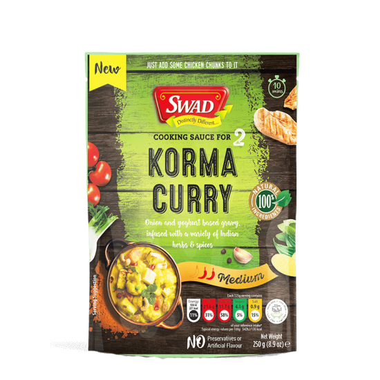 SWAD Korma curry hotová omáčka 250g SWAD Korma curry hotová omáčka 250g