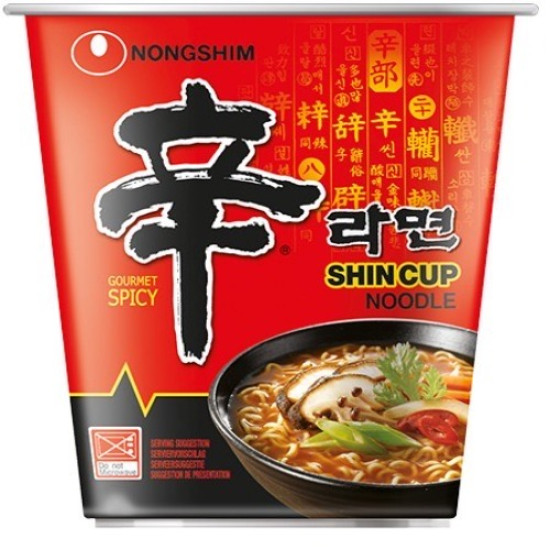 Nongshim Shin Cup Instantní Ramen Polévka 68g Nongshim Shin Cup Instantní Ramen Polévka 68g