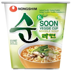 Nongshim Soon Veggie Korejská Zeleninová Instantní Polévka v Kelímku 67g