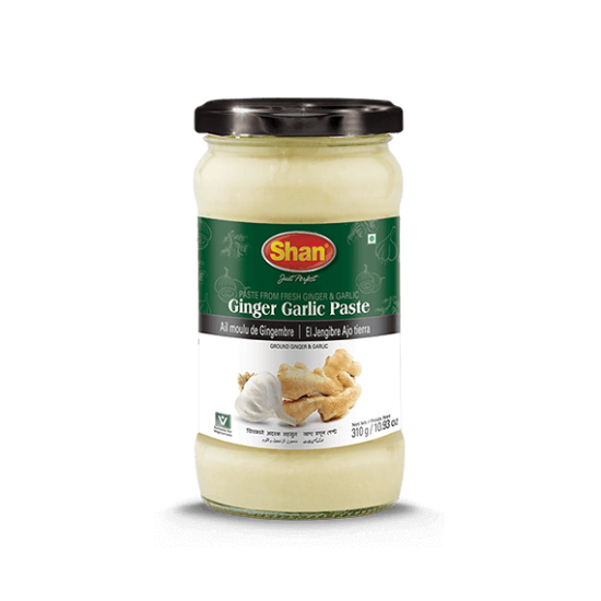 Shan Mleté Pasta Česnek & Zázvor (Minced Ginger and Garlic Paste) 700G Shan Mleté Pasta Česnek & Zázvor (Minced Ginger and Garlic Paste) 700G