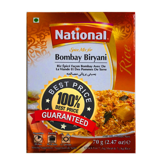 National Bombay Biryani Směs Koření Rýže (70G) National Bombay Biryani Směs Koření Rýže (70G)