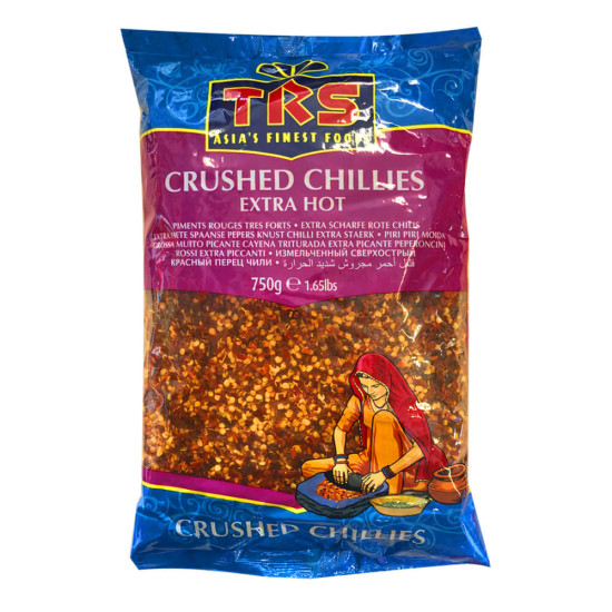 TRS Červené Chilli Drcené (Crushed Red Chillies Hot) 750G TRS Červené Chilli Drcené (Crushed Red Chillies Hot) 750G