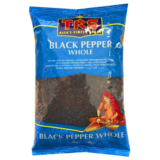 TRS Koření Pepř Černý Celý (Whole Black Pepper) 1KG TRS Koření Pepř Černý Celý (Whole Black Pepper) 1KG