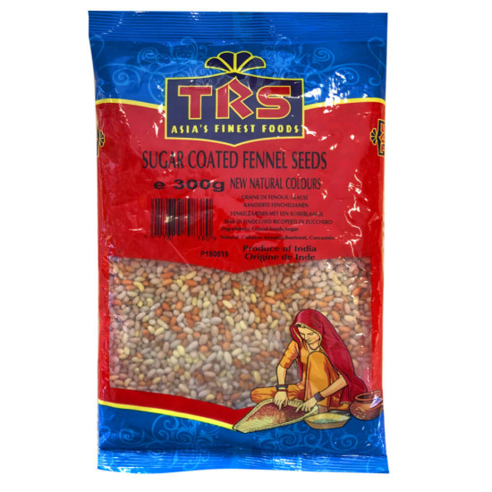 TRS Fenyklová Semínka V Barevném Cukru (Sugar Coated Fennel Seeds) 300G TRS Fenyklová Semínka V Barevném Cukru (Sugar Coated Fennel Seeds) 300G
