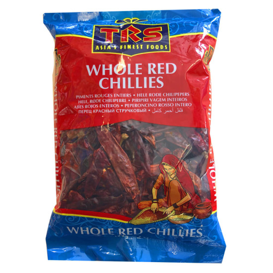 TRS Chilli Papričky Červené Celé (Whole Red Chillies) 150G TRS Chilli Papričky Červené Celé (Whole Red Chillies) 150G