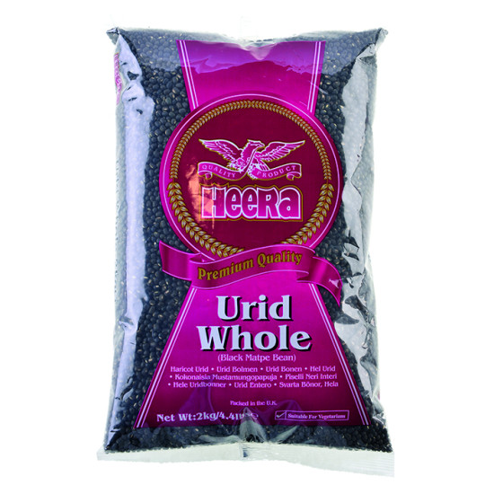 Heera Černé Fazole (Urid Beans) 2KG Heera Černé Fazole (Urid Beans) 2KG