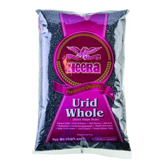 Heera Černé Fazole (Urid Beans) 2KG Heera Černé Fazole (Urid Beans) 2KG