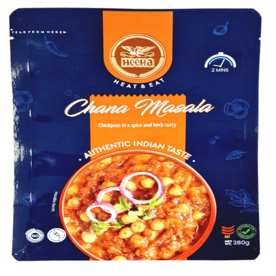 Heera Chana Masala 280g – Ready-to-Eat Indické Kari s Cizrnou Heera Chana Masala 280g – Ready-to-Eat Indické Kari s Cizrnou