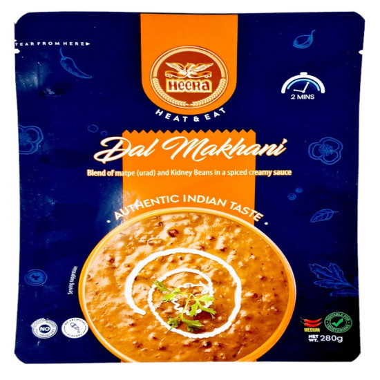 Heera Dal Makhani 280g – Tradiční indické černé fazole v máslové omáčce Heera Dal Makhani 280g – Tradiční indické černé fazole v máslové omáčce