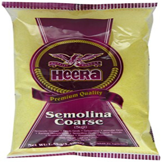 Heera Mouka Semolinová Hrubá (Coarse Semolina) 375G Heera Mouka Semolinová Hrubá (Coarse Semolina) 375G