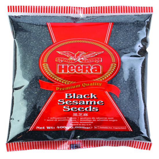 Heera Černý Sezam Celý (Black Sesame Seeds) 100G Heera Černý Sezam Celý (Black Sesame Seeds) 100G