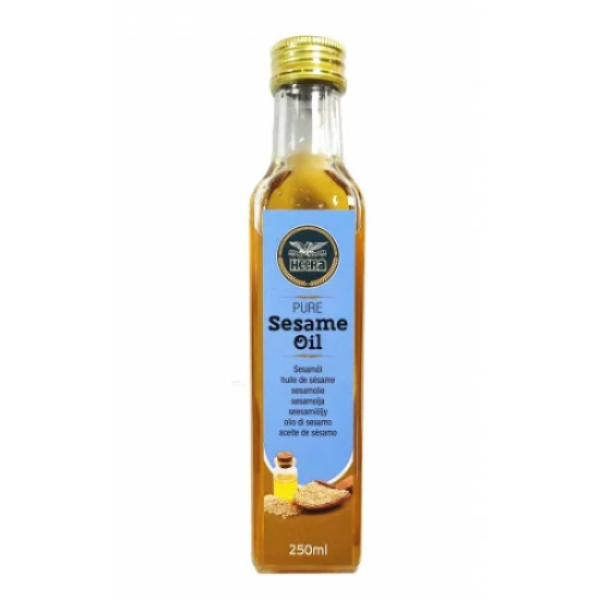 Heera Sezamový olej 100% (Heera Sesame Seed Oil) 250ML (ZBOZI S PROSLOU TRVANLIVOSTI (11-2023) Heera Sezamový olej 100% (Heera Sesame Seed Oil) 250ML (ZBOZI S PROSLOU TRVANLIVOSTI (11-2023)