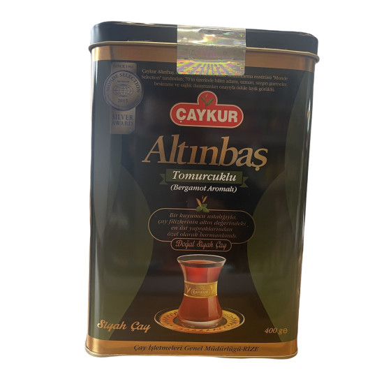 Caykur Altinbas černý čaj Earl Grey plechovka 400g Caykur Altinbas černý čaj Earl Grey plechovka 400g