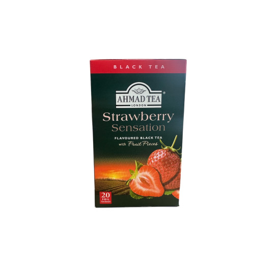  Ahmad Tea Černý čaj s příchutí jahody Strawberry Sensation 20x2 g