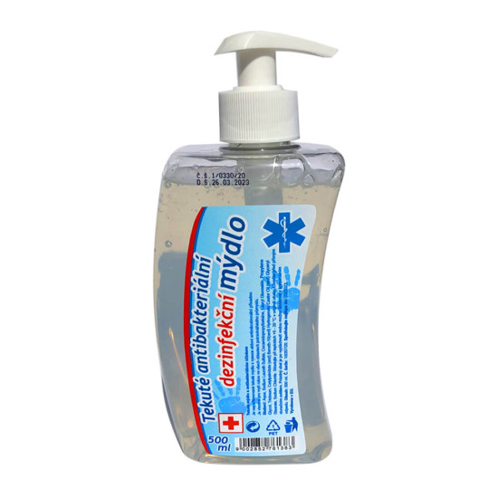 Tekuté antibakteriální dezinfekční mýdlo 500ml Tekuté antibakteriální dezinfekční mýdlo 500ml