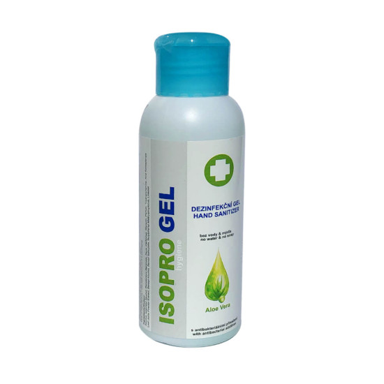 Isopro aloe vera dezinfekční gel s antibakteriálnímí přisadami 100ml Isopro aloe vera dezinfekční gel s antibakteriálnímí přisadami 100ml