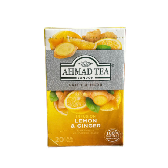 Ahmad Tea Čaj Lemon & Ginger 20x2G Ahmad Tea Čaj Lemon & Ginger 20x2G