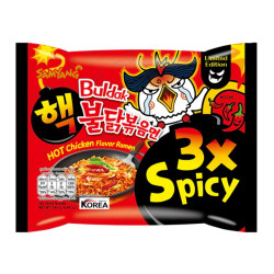 Samyang Buldak 3X Spicy Hot Chicken Flavor Ramen 140g – Extra Pálivé Korejské Nudle