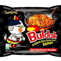 Samyang Buldak Hot Chicken Flavor Ramen 140g – Extra Pálivé Korejské Nudle